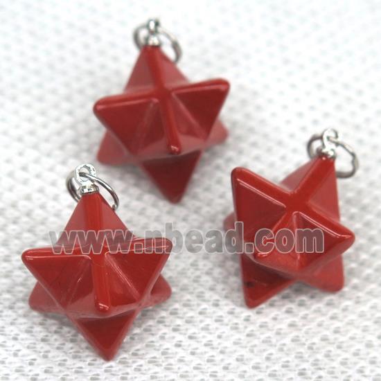 red Jasper pendant, star