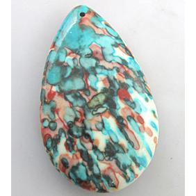 Rain colored stone pendant, stability, mixed