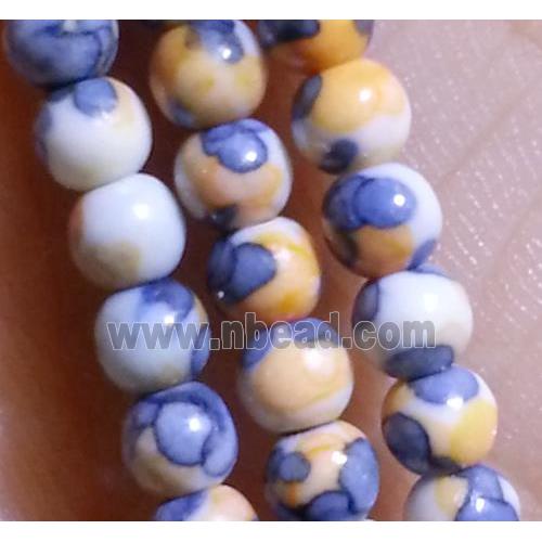 colorful Rainforest Stone beads, round, stability