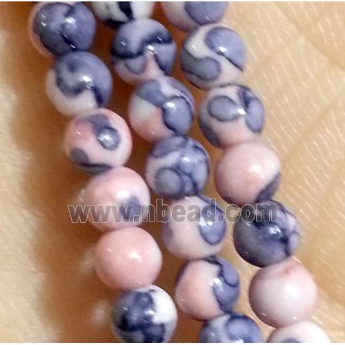 colorful Rainforest Stone beads, round, stability