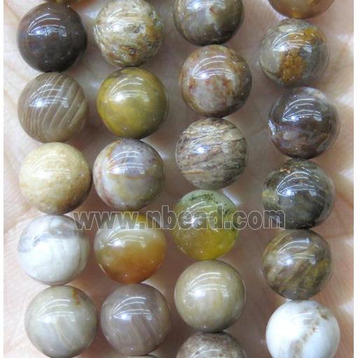 American Wooden Opal Stone Beads, round