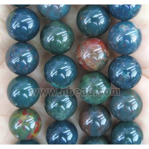 round Chook BloodStone beads