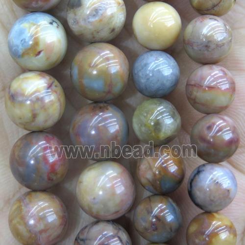 round Venus Jasper Beads, multi-color