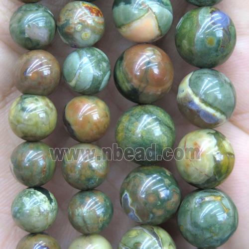 round green Rhyolite Beads