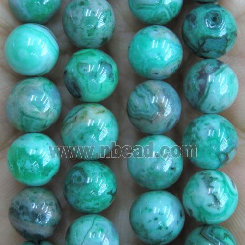 round green Crazy Agate Beads, dye