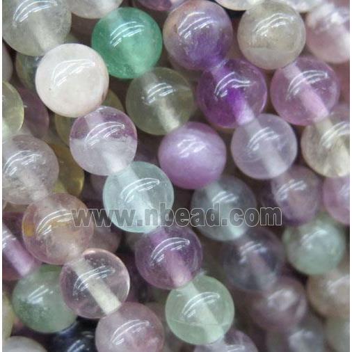 purple Fluorite beads, round
