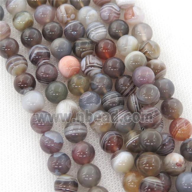 round Botswana Agate beads