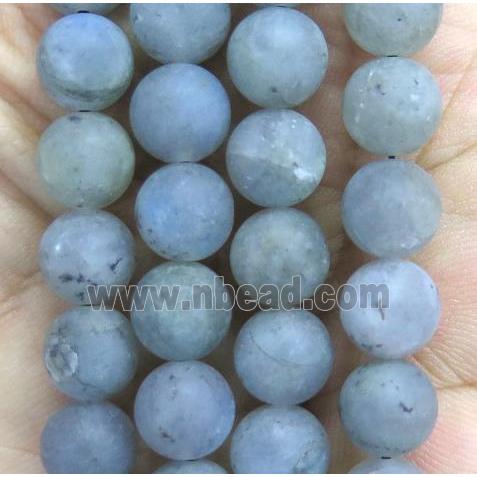 matte round Labradorite beads