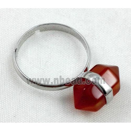 Red Agate Ring, bullet