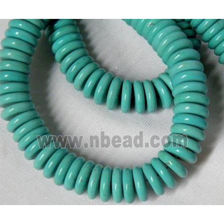 green synthetic Turquoise Beads, heishi