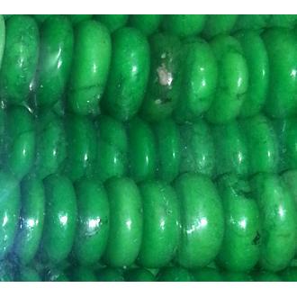 green synthetic Turquoise heishi beads