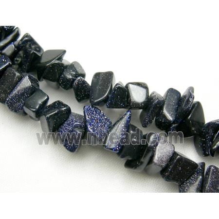 Blue sandstone Chip Beads