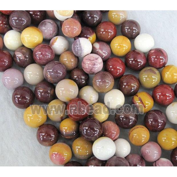 round Mookaite Jasper Beads