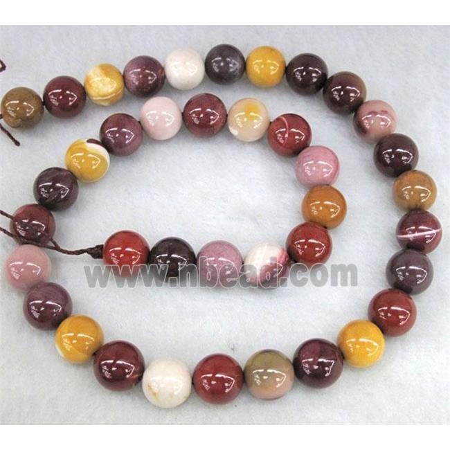 round Mookaite Jasper Beads
