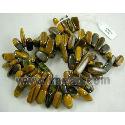 Tiger eye beads, Erose Chip