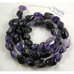 Amethyst beads, Chip, purple