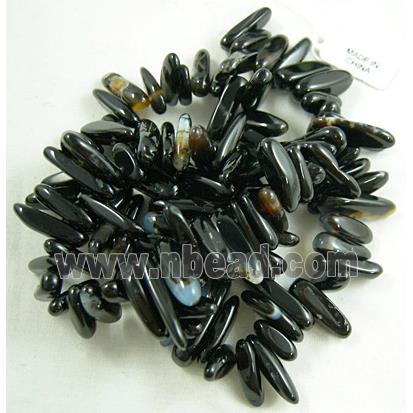 Black Onyx beads, Chip