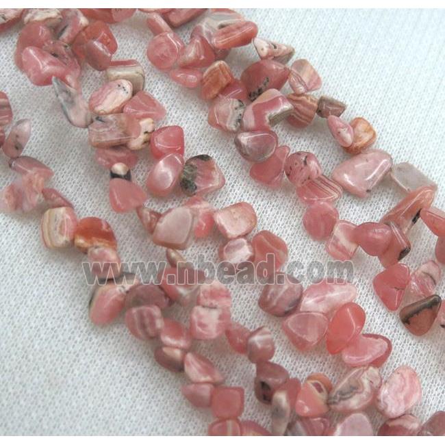 Pink Rhodochrosite Chips Beads Freeform