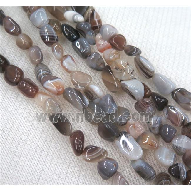 botswana agate chips beads, freeform