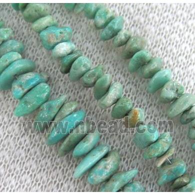 natural turquoise bead chips, freeform
