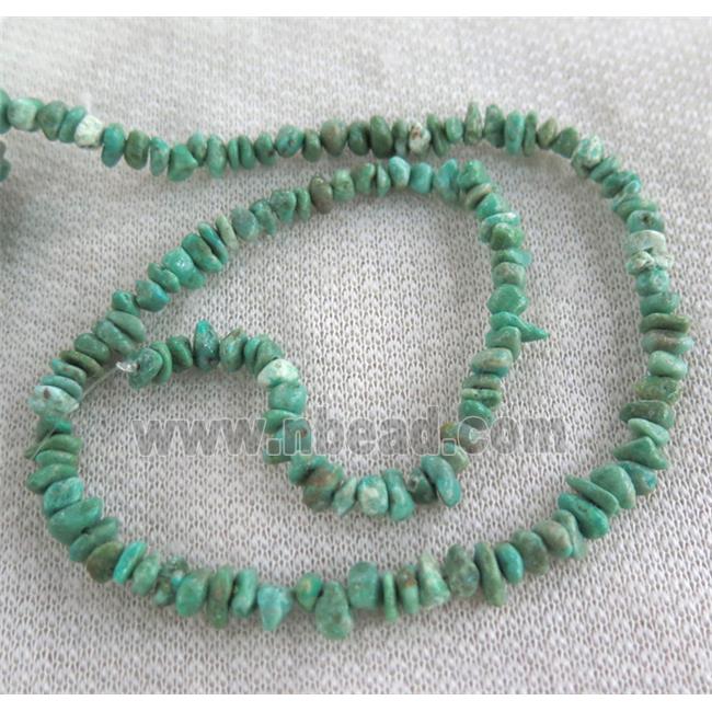 natural turquoise bead chips, freeform