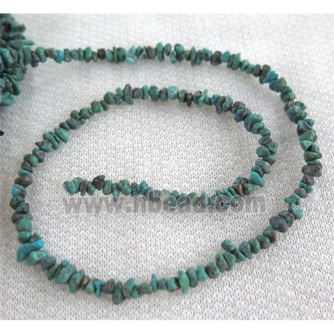 natural turquoise chip beads, freeform