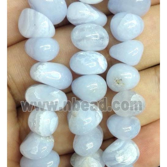 blue lace agate beads chip