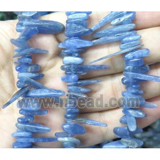 blue kyanite stick chip beads