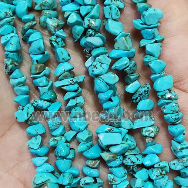 turquoise chips bead, freeform