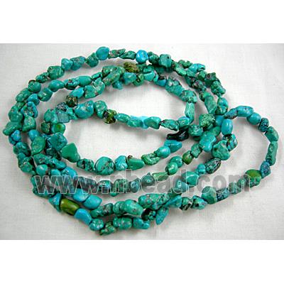 Chalky Turquoise beads Chips