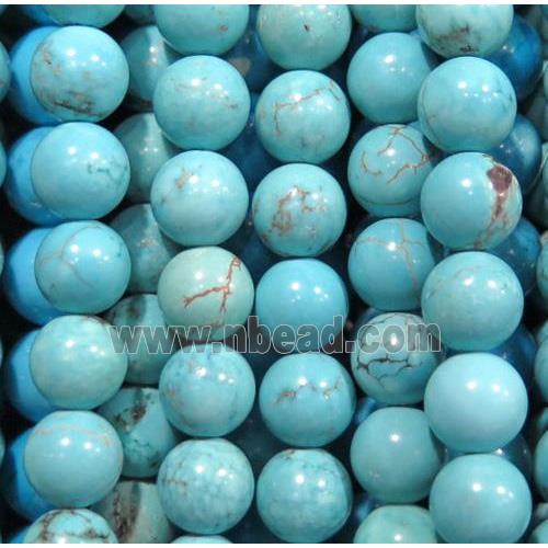 round blue Assembled Turquoise beads