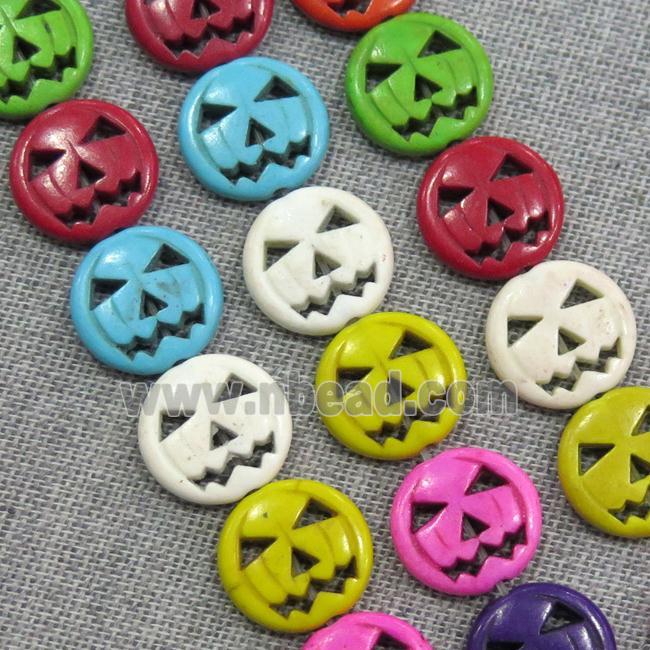 synthetic Turquoise Halloween Beads, mix color