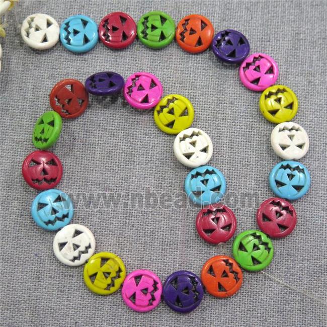 synthetic Turquoise Halloween Beads, mix color