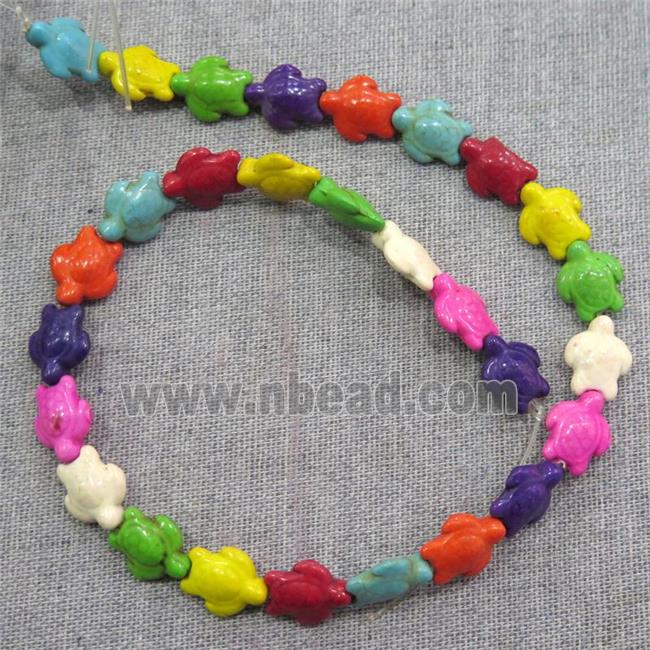 synthetic Turquoise tortoise beads, mix color
