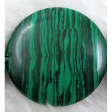 Striation Turquoise, Stabilized, Coin round