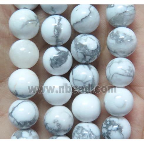 round White Howlite Turquoise Beads
