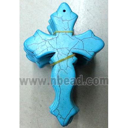 Cross Turquoise Pendant, stability, synthesize
