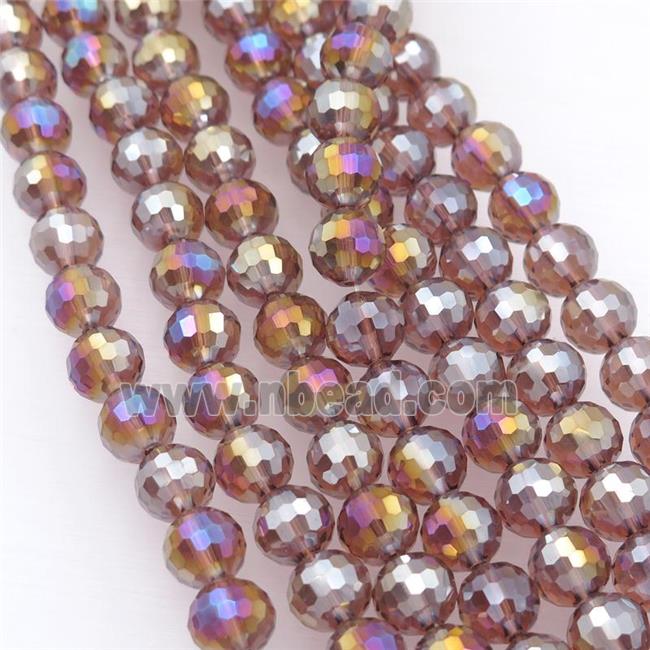 Chinese Crystal Glass Beads, faceted round, multicolor