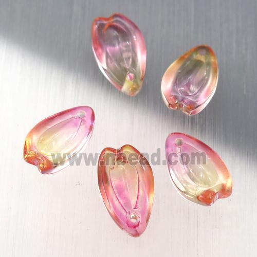 crystal glass teardrop beads