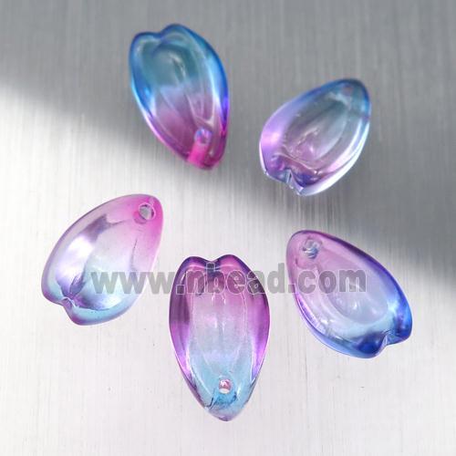 crystal glass teardrop beads