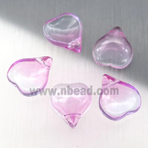 pink jadeite glass teardrop beads