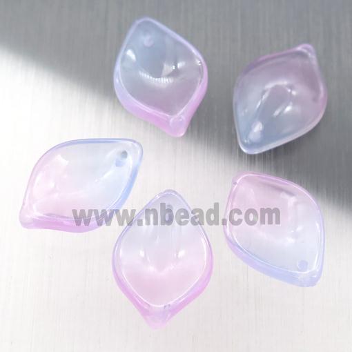 jadeite glass leaf beads