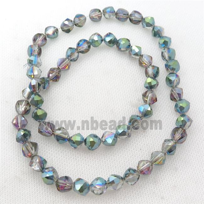 rainbow Crystal Glass Beads, freeform