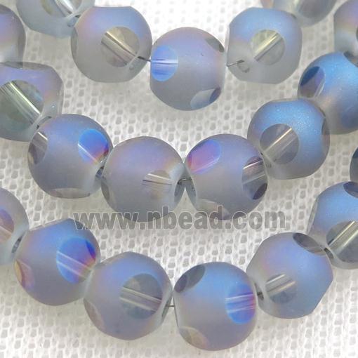 round Crystal Glass Beads, matte