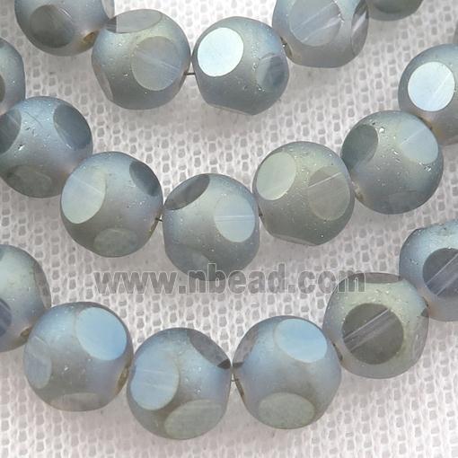 round Crystal Glass Beads, matte