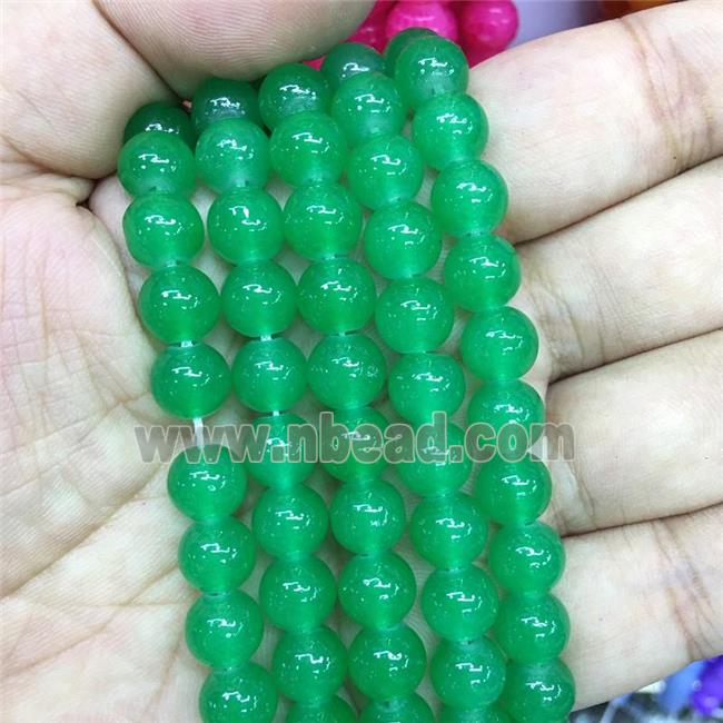 round green Jadeite Glass beads