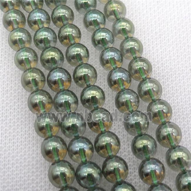 round green Crystal Glass Beads
