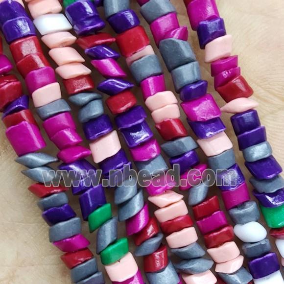 Mixed Color Lampwork Glass Chips Beads