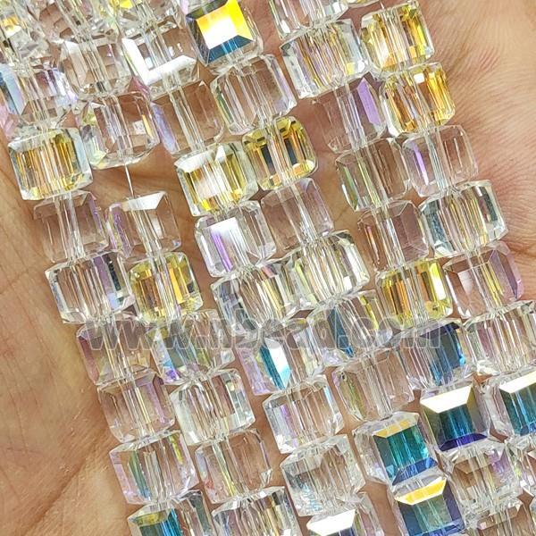 Crystal Glass Beads Faceted Cube