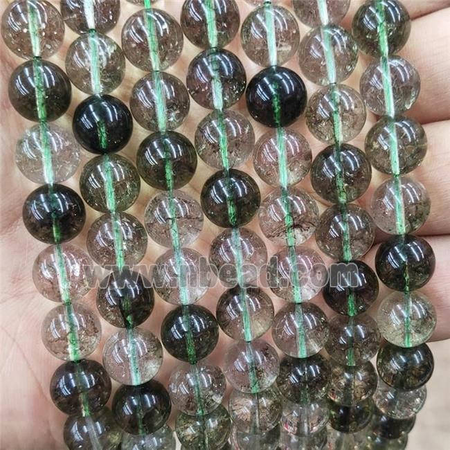 Creen Crystal Glass Beads Smooth Round